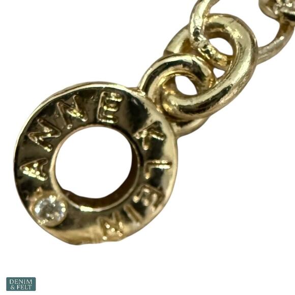 Anne Klein Gold-Tone Mixed Stone Layered Collar Necklace 16” + 3” Extender NEW - Picture 13 of 16